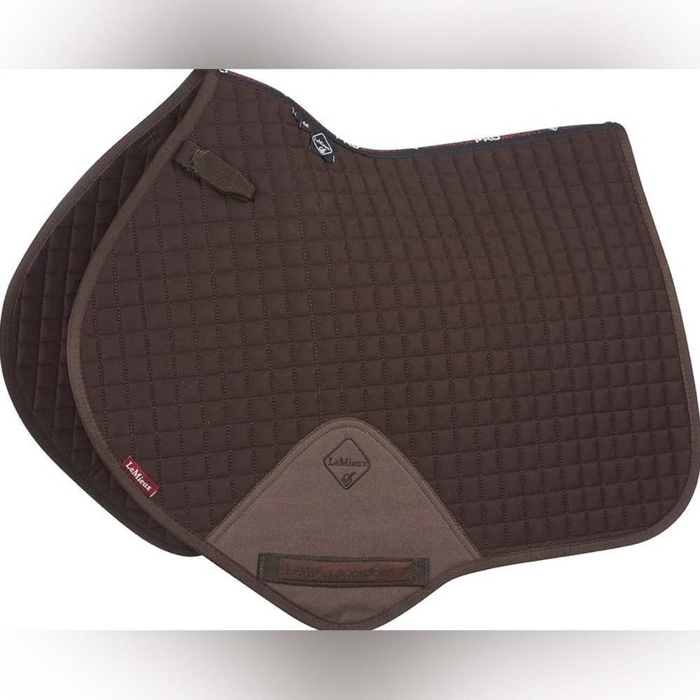 Brown lemieux saddle pad